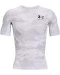 Men's Ua Iso-chill Compression Printed Short Sleeve - WHITE-100 XXL