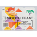 Smooth Feast Vanilla Banana & Butter Toffee Flavoured Full Cream Yoghurt 6 X 100G