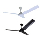 Ceiling Fan Whirlwind 3BLADE 1200MM + REG1F Wall - Black