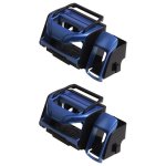 2 Pcs SD-1012 Car Multifunctional Drink Holder Garbage Box Blue