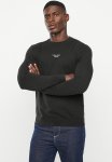 Calvin Klein Stacked Logo Crew Neck Sweater - Ck Black
