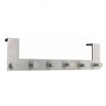 Silver Stainless Steel Door Hook - 6 Hooks