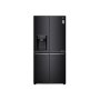 LG 570L Side By Side Fridge - Matte Black