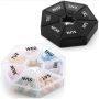 Pill Organiser/box 7 Days Weekly Portable Medicine Storage Box - Set Of 2
