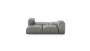 Double Lounger - Leather - Light Grey - 199CM X 168CM