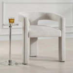 Arabella Dining Chair Upholstered - Multiple Colours - Grey White