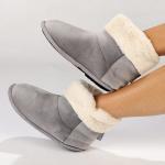 Hi Top Slippers - Frost Grey - 8