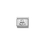 Silvershine Frog With Crown Link