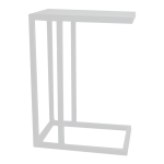 Lazy Side Table - White Textured