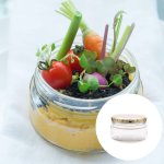 Consol Round Dip Jar 200G + Gold Lid
