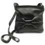 Genuine Leather Black Bog Sling Bag