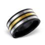 C1027-C17021 - Men's Stainless Steel Band Ring - Size 10