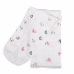 Baby Birds Cot Bumper Cover Pink