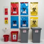 Black Biohazard Container