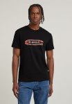 G-star Raw Destroyed Old Skool Logo R T - Dk Black
