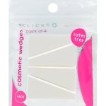 Clicks Face Cosmetic Wedges Latex Free 4 Pack