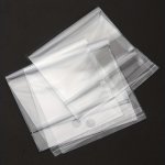 50PCS Transparent Self Sealing Adhesive Pouch Opp Bag Plastic Storage Bags With Hang Hole For Jewelry Display Package Casual And