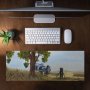 Tractor Under Tree By Wikus Hattingh Large Desk Pad