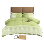Smte Bedspread Set With A Smte KEYRING-DL5PC 5-PIECE Green With Keychain
