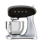 Smeg 50S Style Glossy Black Retro Stand Mixer SMF02BLSA
