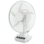 Elements Rechargable Desk Fan 40CM White