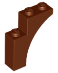 Parts Arch 1 X 3 X 3 13965 - Reddish Brown