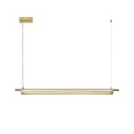 Misaki Metal And Glass Pendant Light Gold Black - Black & Smokey Grey