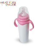 Sublimation Stainless Steel Baby Milk Bottle Pink 350ML