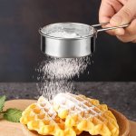 Stainless Steel Fine Mesh Sifter With Handle - Perfect For Baking & Tea Easy To Clean Ideal Kitchen Gadget For Christmas