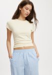 Cotton On All Day Crew Tee - Lemon Icing
