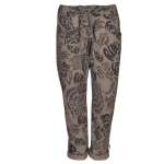 Word Print Pants - Taupe L xl