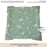 Playmat Dinosaur Grey Vintage Sleeping Dino