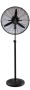 Matte Black Industrial Design Indoor Controlled Pedestal Fan