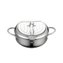 Deep Fryer Japanese Tempura Small Stainless Steel Frying Pan