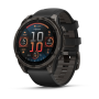 Garmin Fenix 8 - 47MM - Amoled Sapphire - Carbon Grey Dlc Titanium With Black/pebble Grey Band