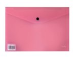 A4 Document Envelope With Button - Pink Pack Of 12