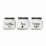 500ML Glass Canisters 3PC Set 10488