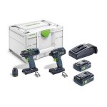 Festool Tid 18 Hpc 4 0 I-set T18 Screwdriver & Drill Set 577244