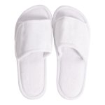 Club Classique Open Toe With Velcro - White Or Stone - Stone Large