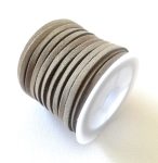 Faux Suede Cord Light Grey 5 Meter
