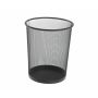 Round Mesh Metal Waste Black Bin