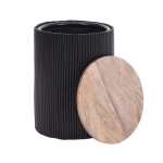 Serenity Mangowood Side Table Black