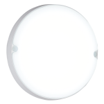18W Bulkhead LED Round Pvc White 4000K IP54