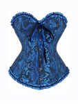 Sexy Floral Corset With Lace-up Back For Women - Enhance Your Figure And Confidence Vintage And Gothic