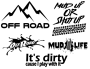 Decorative Sticker Mix Set -off Road