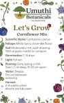 Umuthi Cornflower Mix Edible Flowers Growing Seeds