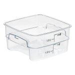 Square Polycarbonate Storage Container Clear 2 Ltr - SCS4002-C