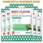 Mint Floss Dental Flosser Picks Deep Cleaning Dental Floss For Proper Oral Care Portable Hygienic Flosser For Travel Daily Life
