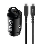 Snug MINI Pd Port Car Charger With Type-c Cable 30W