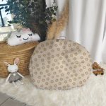 Hide And Seat Bean Bag Buddy Beige Neutral Daisy Print